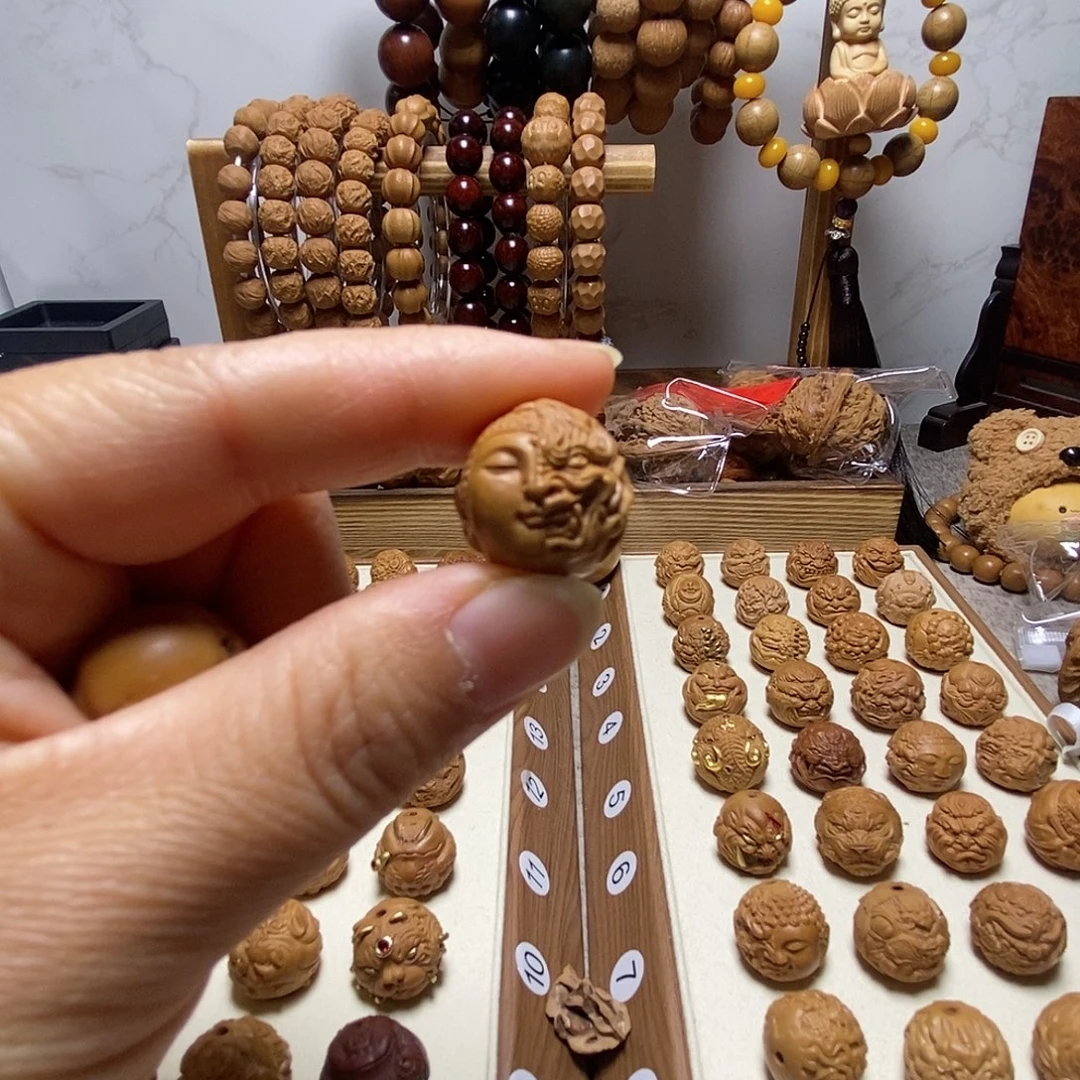 把件核桃佛魔一念福利款猴头核桃有正常封口线