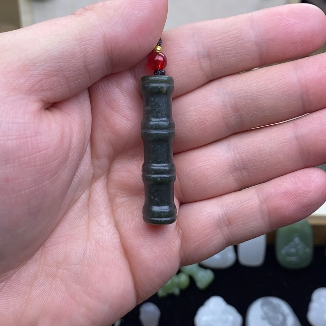 和田玉（青玉）未镶嵌颈饰随机发货拍一发一