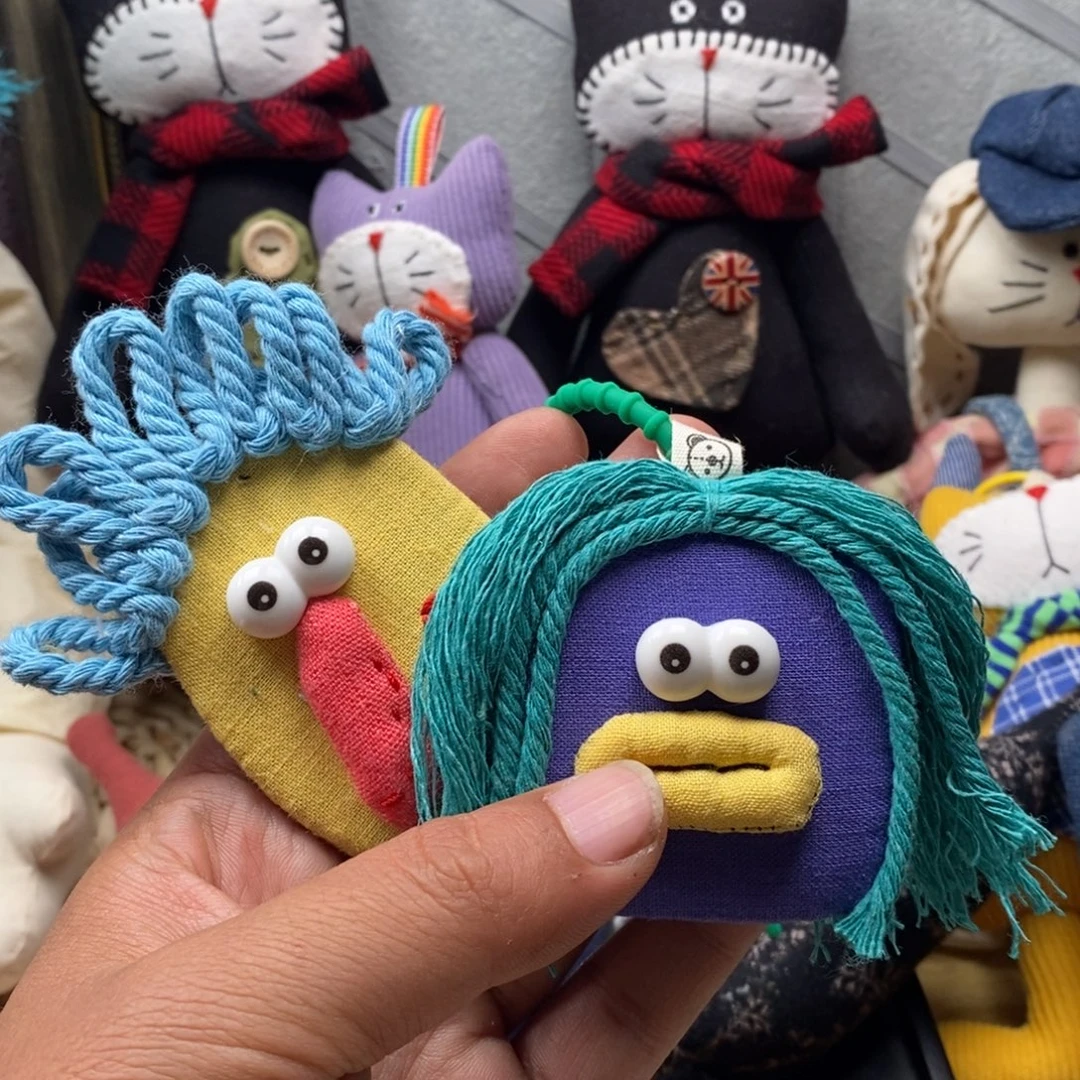 亚麻棉➕胸针的的搞怪