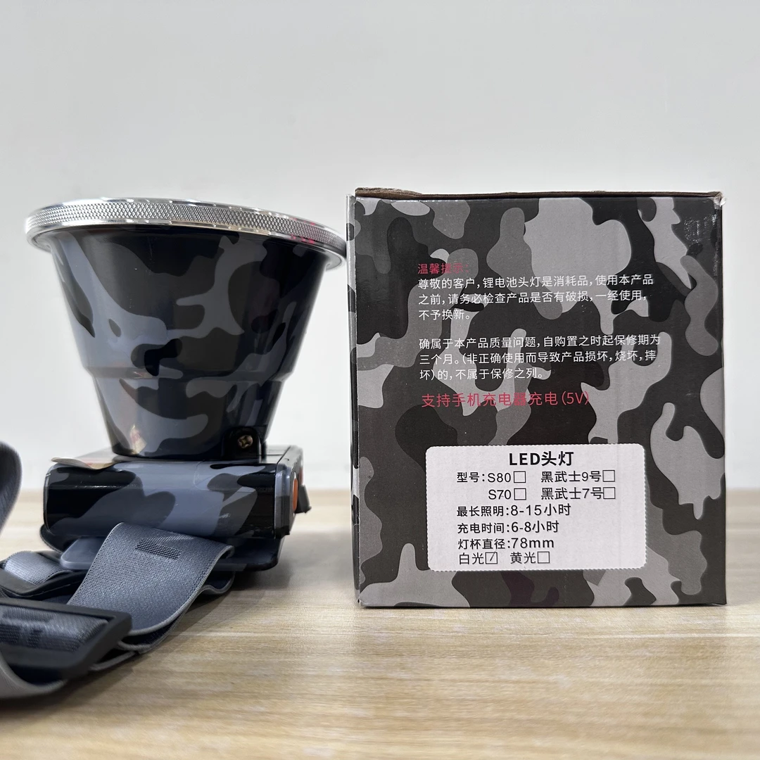 铭旭大功率户外头灯/强光灯/户外照明迷彩色