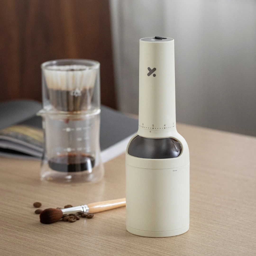 酒瓶电动咖啡磨豆机意式不锈钢机芯自动咖啡研磨器外调刻度磨粉机
