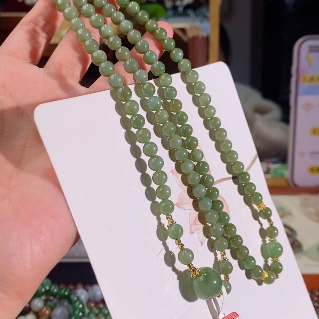 和田玉手串多样性拍一发一未镶嵌