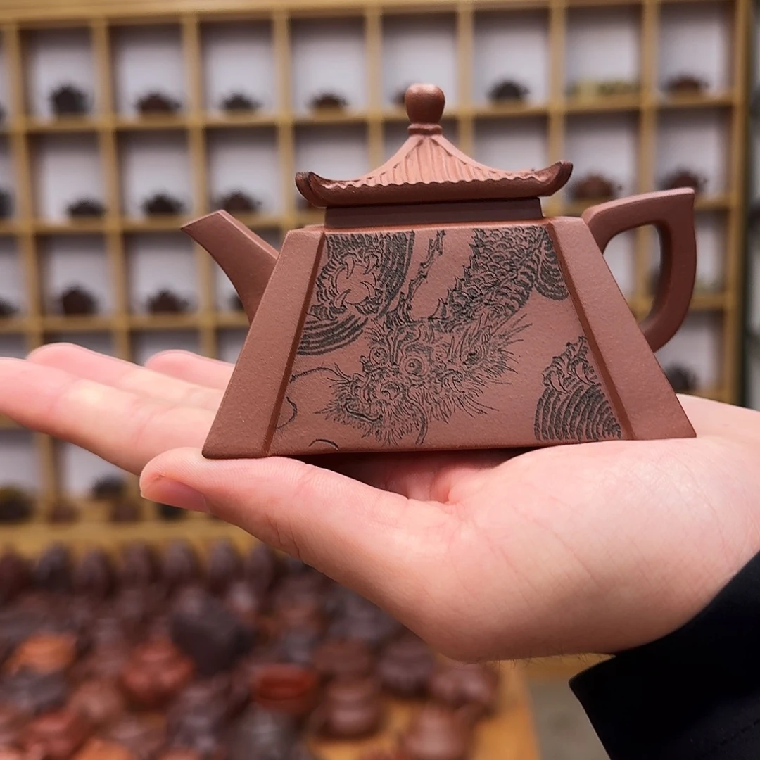 茶壶紫砂四方宝塔160cc