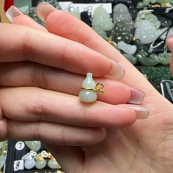 颈饰银S925镶嵌和田玉