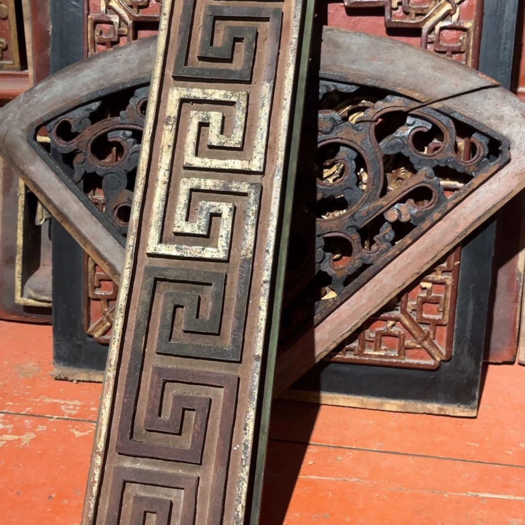 香樟木食*天老木雕老花板老屋件