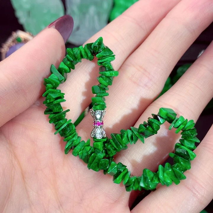 翡翠未镶嵌手链手链