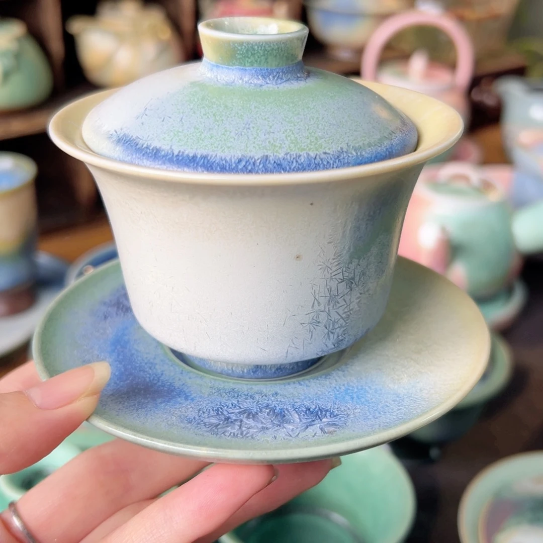 盘纯手工艺制作工艺柴烧