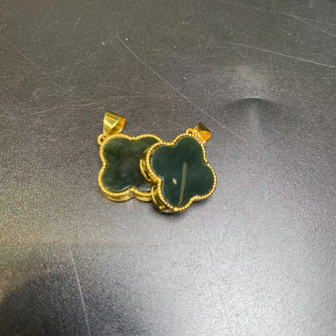 【现场收货】天然翡翠四叶草吊坠多样性发货只发一件