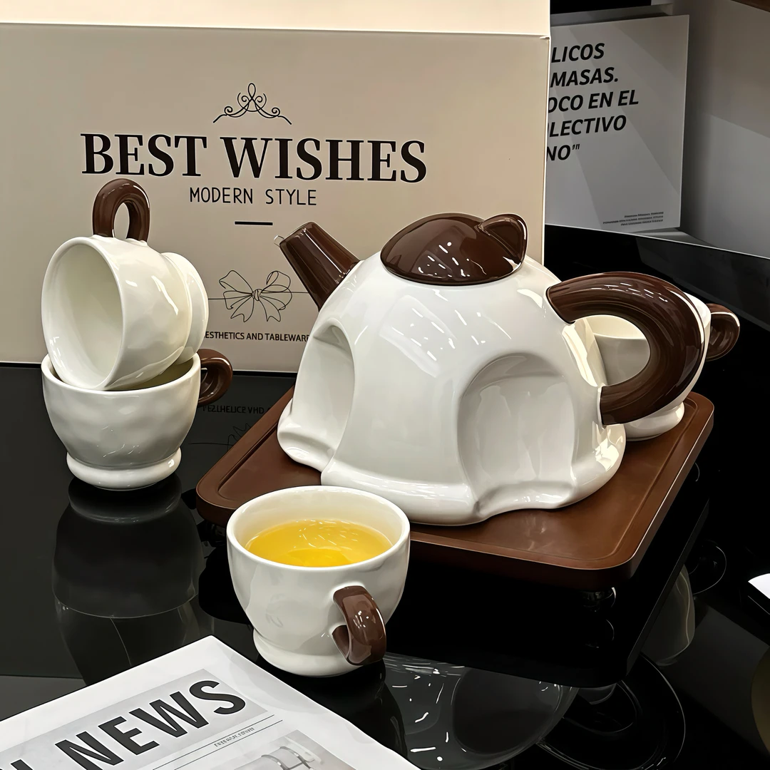 陶瓷茶具套装家用大容量耐高温水壶轻奢水具礼盒装新婚礼物伴手礼