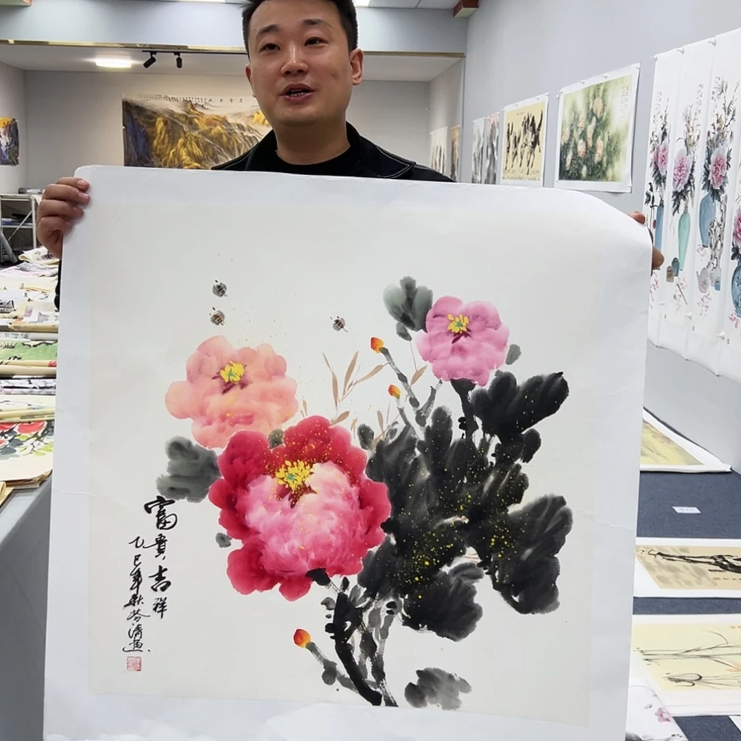 国画宣纸国画纯手绘作品