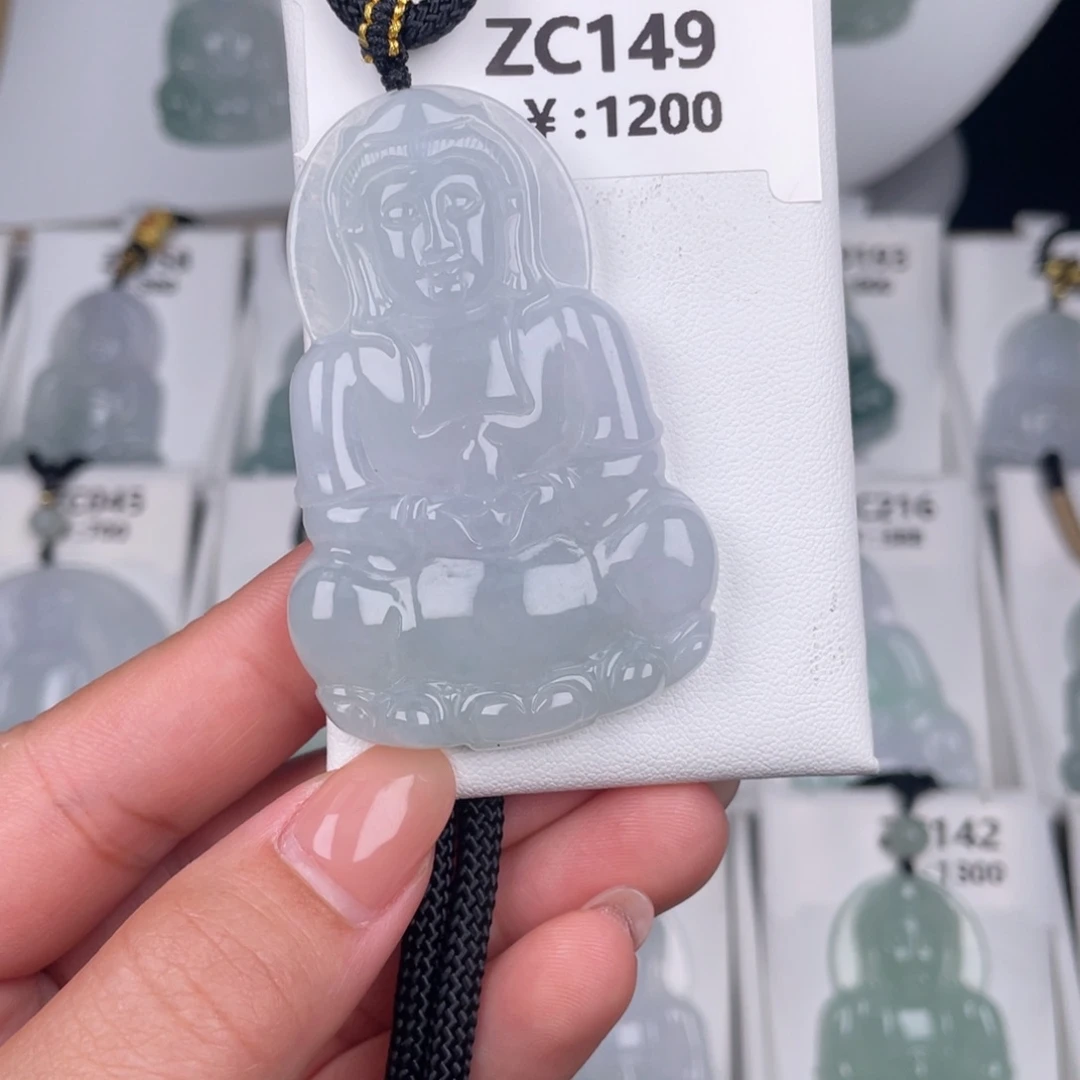 翡翠未镶嵌颈饰zc149