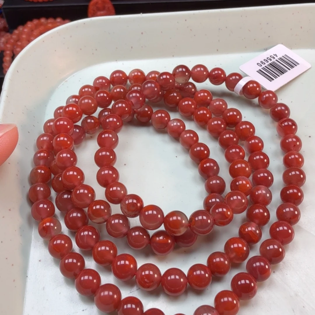 南红玛瑙未镶嵌手串6mm