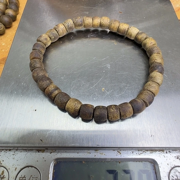 沉香沉香碎屑捡漏06鼓珠原汁原味