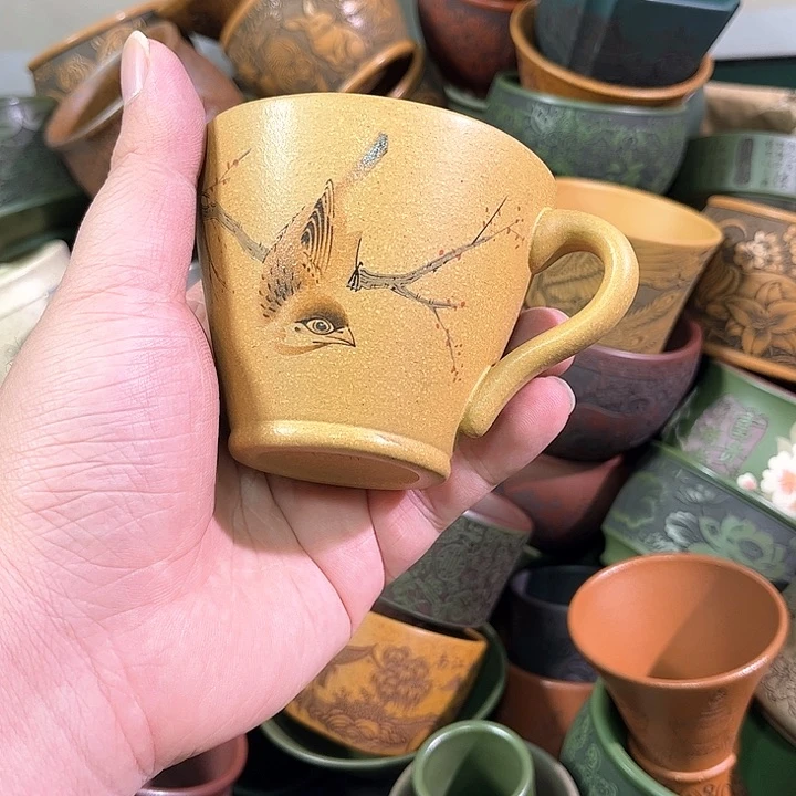 茶杯紫砂全手工紫砂主人杯