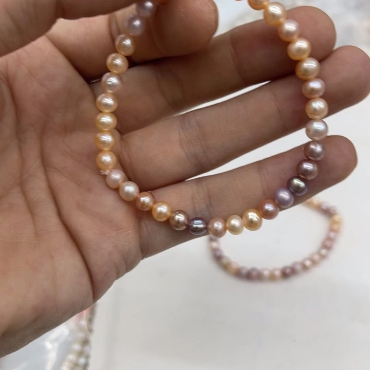 淡水珍珠未镶嵌颈饰00900