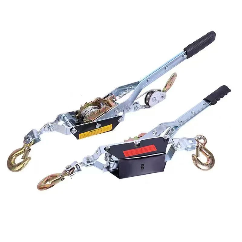 钢丝绳紧线器手动棘轮式紧绳器1T/2T/4T拉紧器双钩手摇收紧器