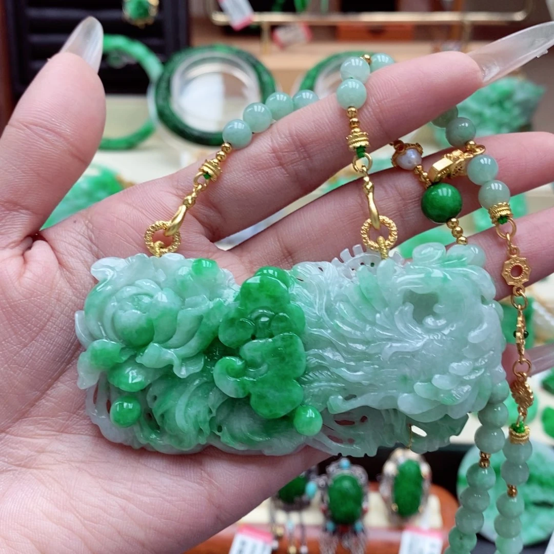 颈饰未镶嵌翡翠翡翠吊坠