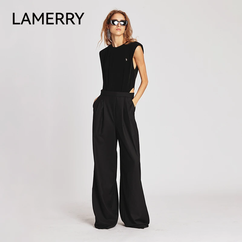 LAMERRY 黑色连体裤 LWFS2L221