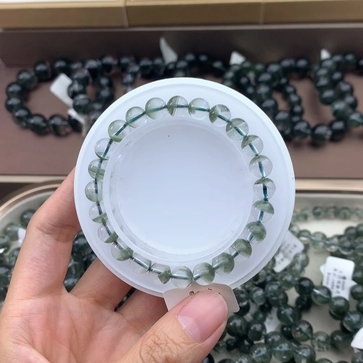 未镶嵌手链水晶绿幽灵