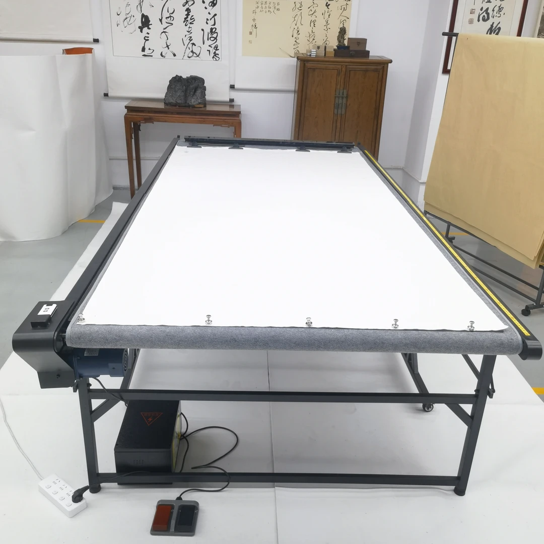 八尺书®自动拉纸书法桌 戴才棉研制可折叠可移动国展书法创作神器