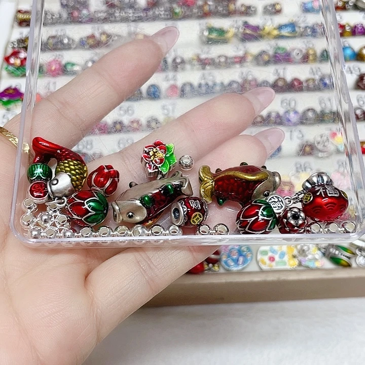 移***组足银珐琅珐琅彩足银配件