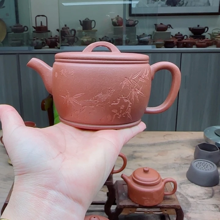 紫砂茶壶底槽清240 c C夫妻作品