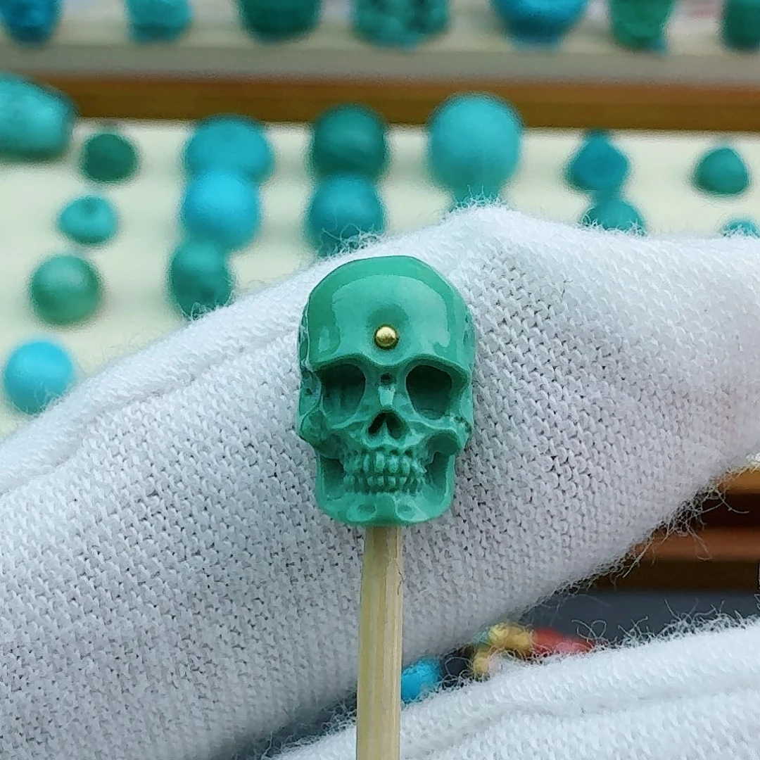 绿松石骷髅7.2未镶嵌大*