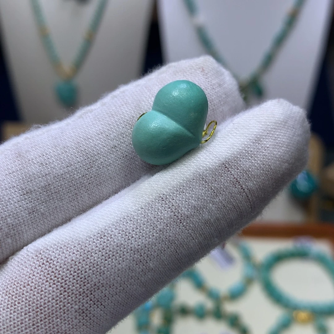 绿松石未镶嵌屁桃