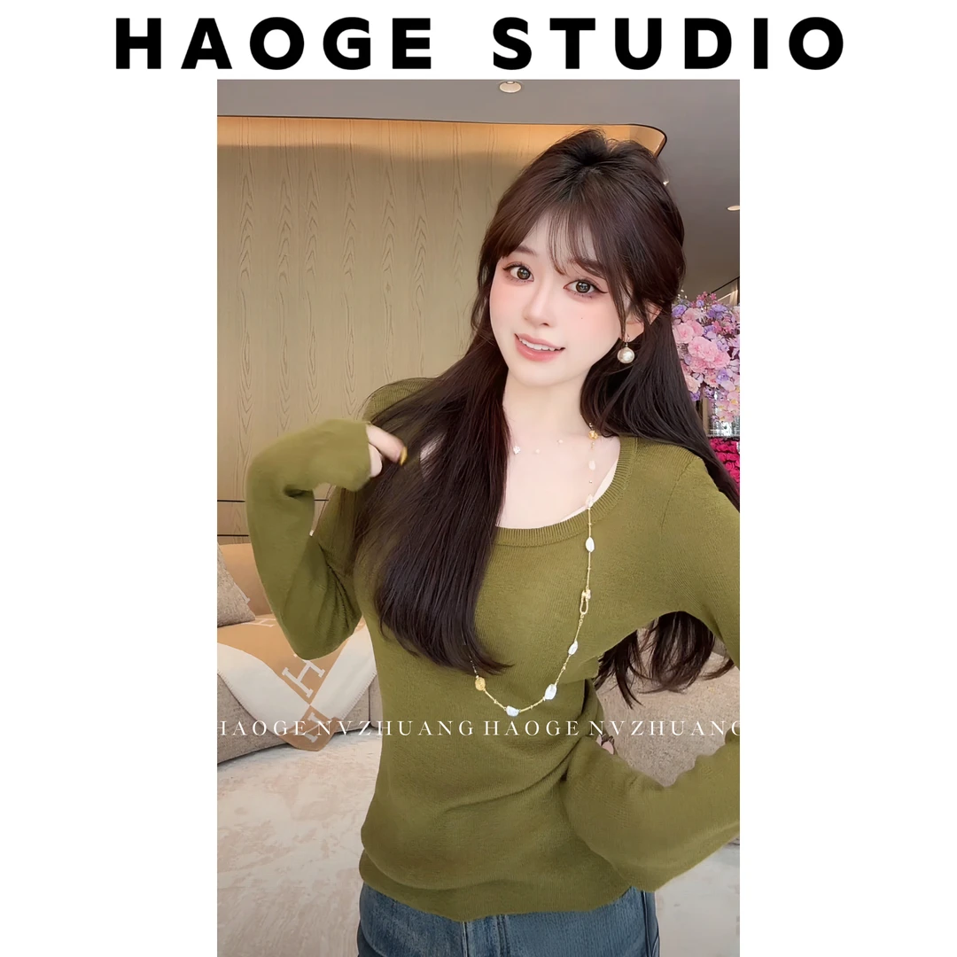 浩哥严选●针织衫预HGQ5ZZS4243A简版百搭日常通勤秋冬修身显瘦款