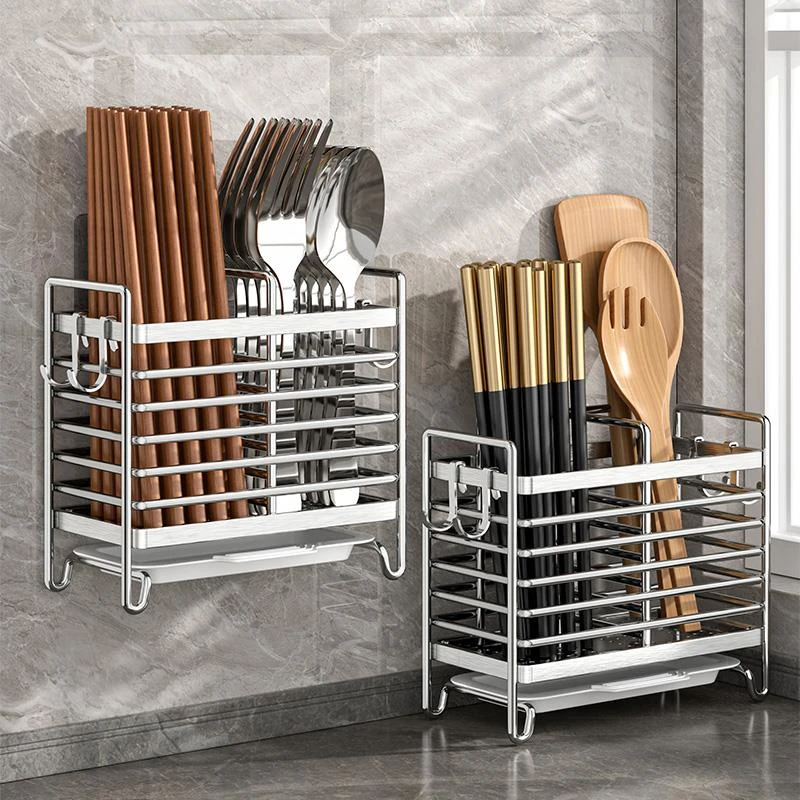 筷子收纳盒厨房筷子笼壁挂式筷笼家用新款勺子筷子篓筷子筒置物架