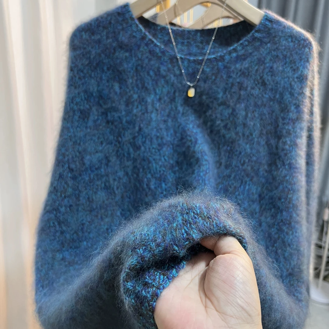 【羊毛拉绒300克】欧洲进口 tasmannian 100拉绒圆领蓝眼泪羊绒衫