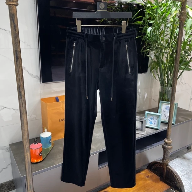 【孟璐高端·轻奢男装】KN｜MENGLU2025｜高端欧货丝绒休闲裤