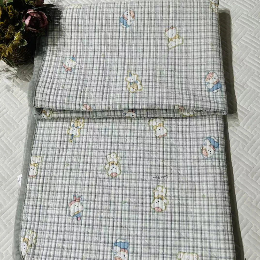 单人四季可用床盖纯棉+宝宝绒90×200～G310微瑕