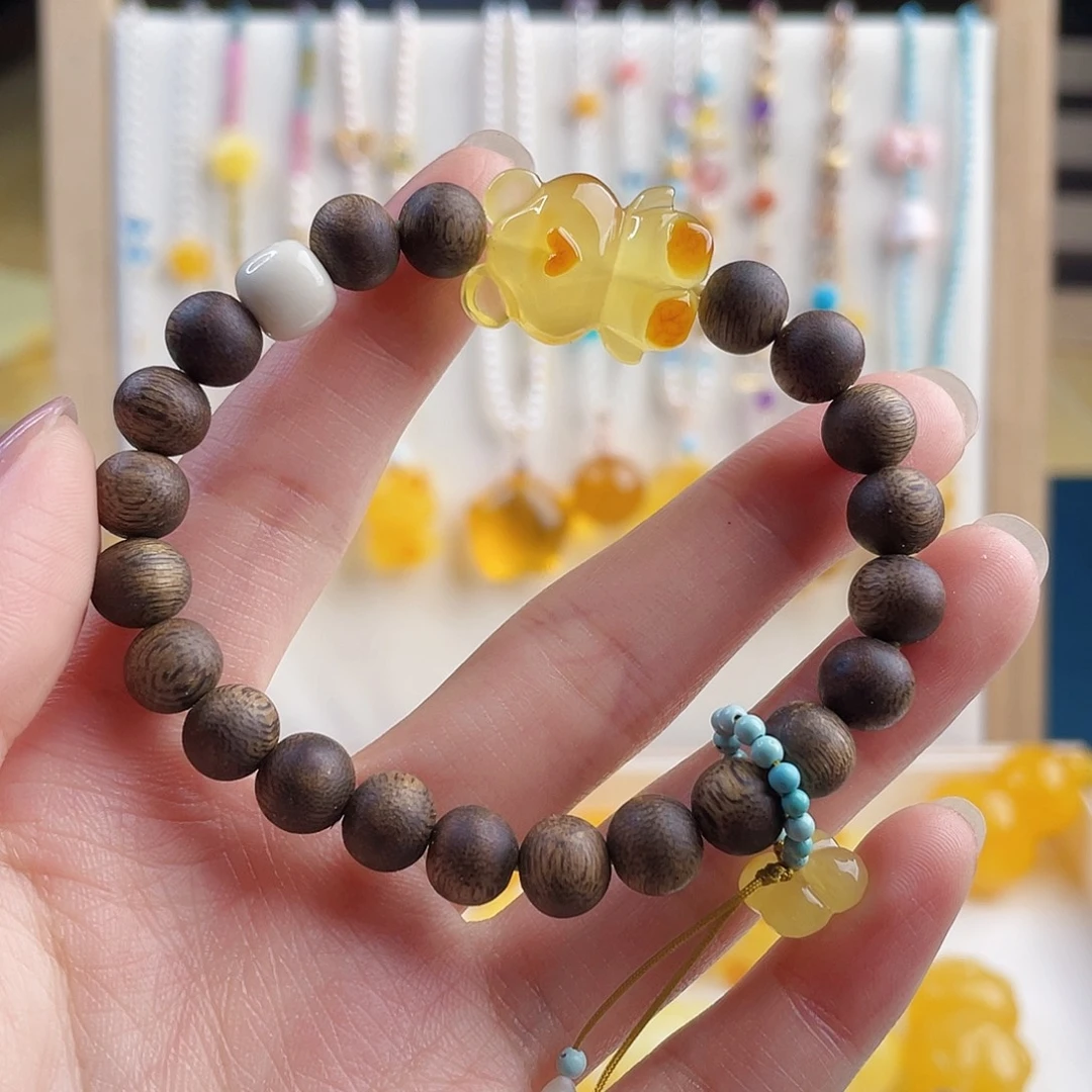 蜜蜡未镶嵌裸石蜜蜡手串