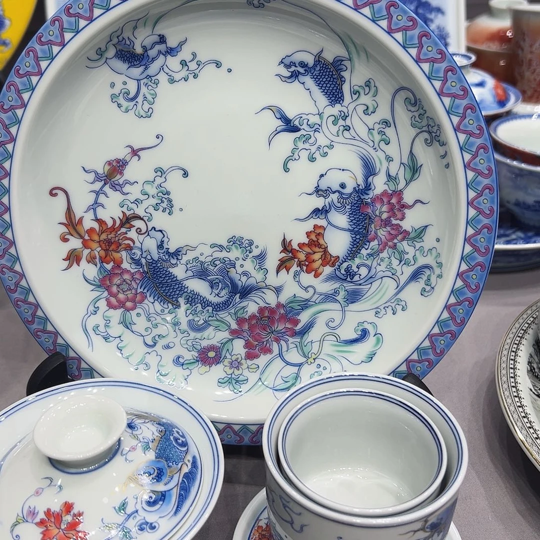 摆件景德镇陶瓷艺术带盒