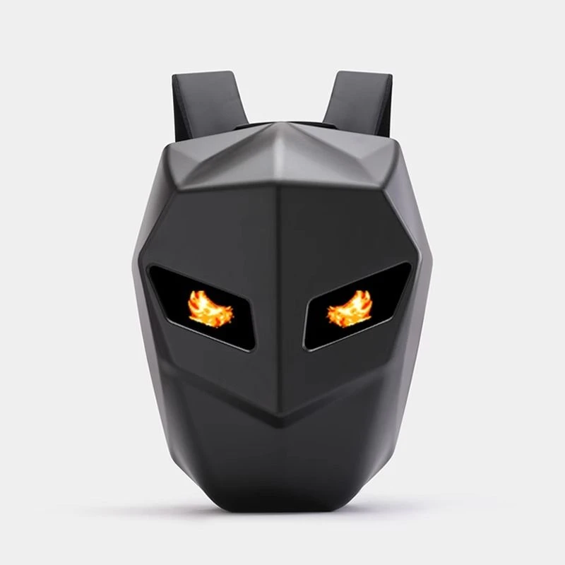 新疆发货钢铁侠骑行摩托车LED背包机车包屏幕双肩包男女防水全盔