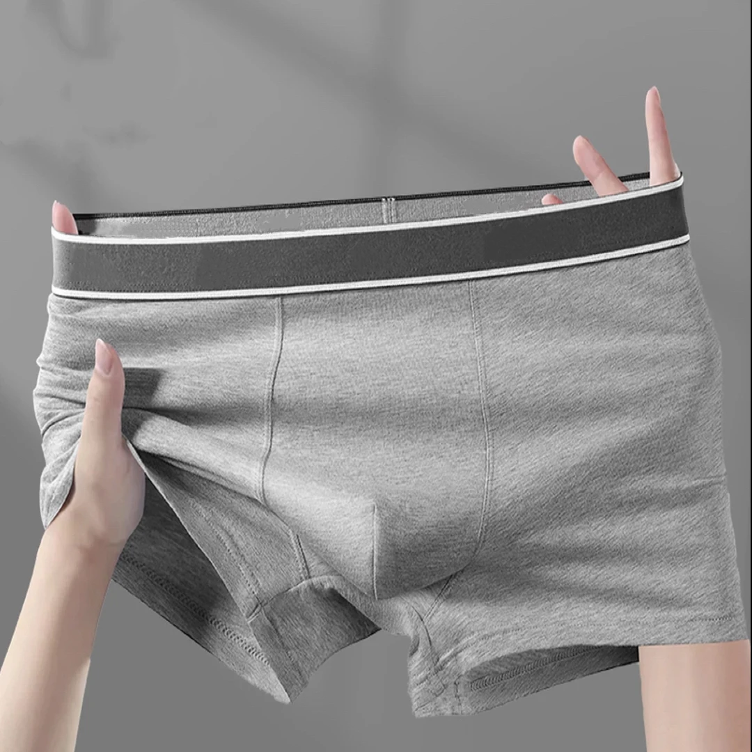 MR·4条男士纯棉【石墨烯底档】抑菌男士纯棉无痕平角内裤 7270
