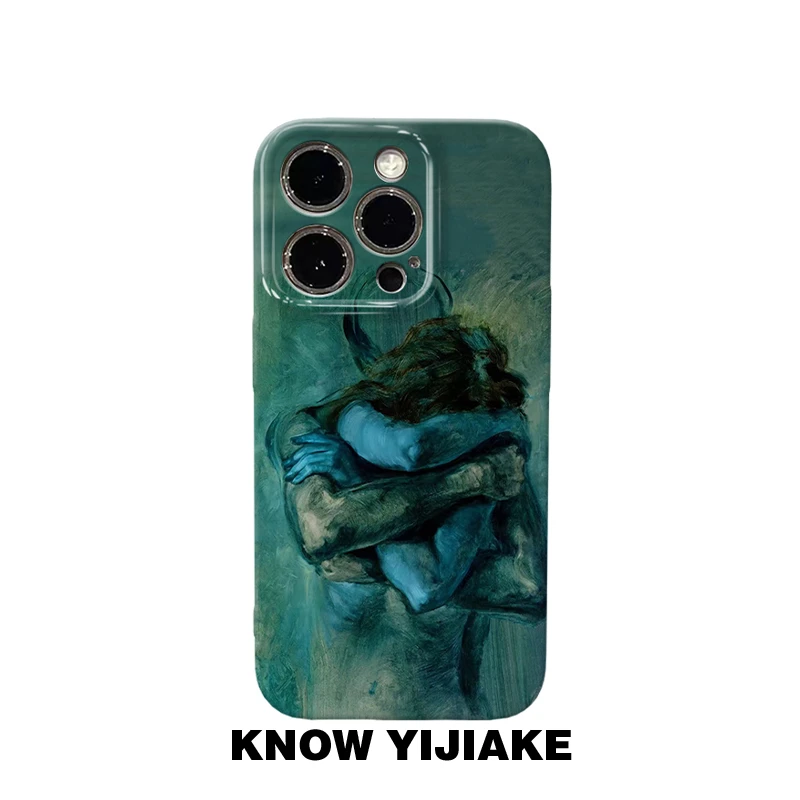 背后拥抱适用苹果手机壳华为荣耀OPPO软壳vivo小米iqoo防摔红米