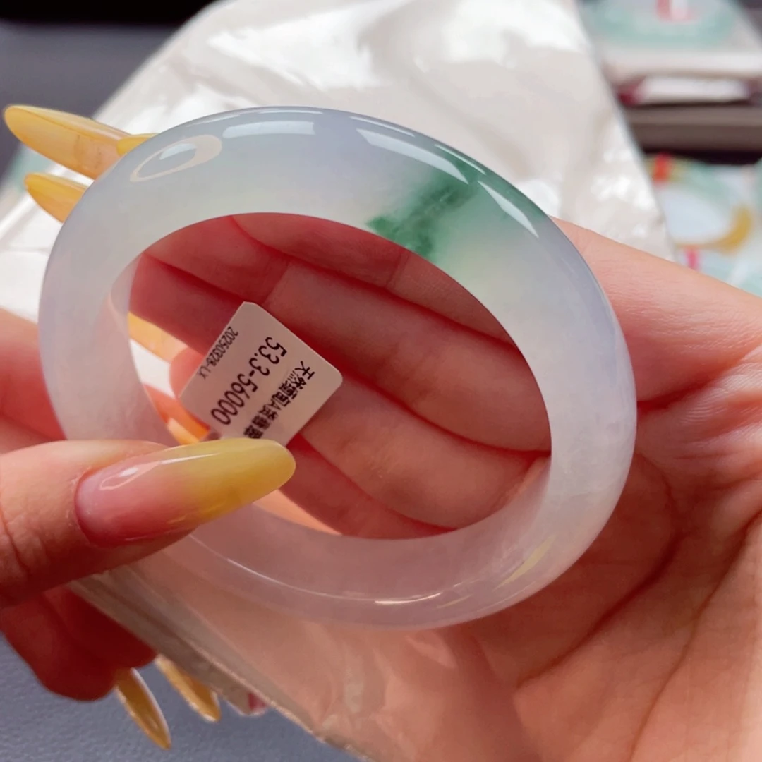 翡翠手镯未镶嵌5354圈9934