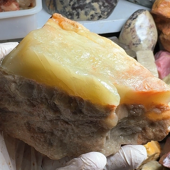 寿山石小***粥寿山石的故事