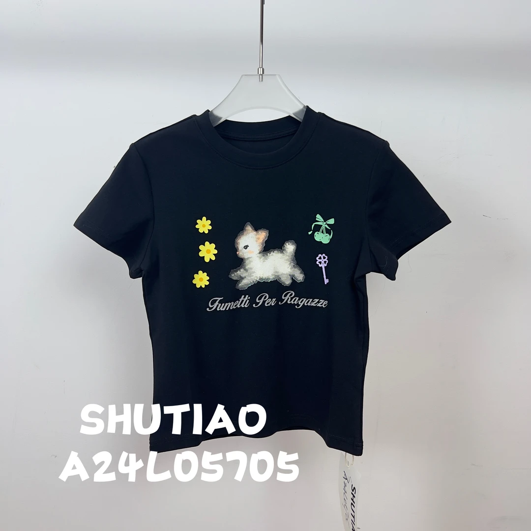 【SHUTIAO】2024秋冬：新款小众设计款T恤A24L05705