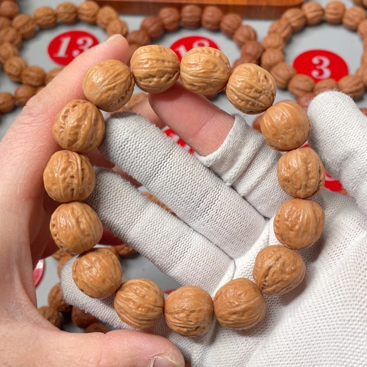 文玩核桃手串16mm弹头小金丹文玩手串
