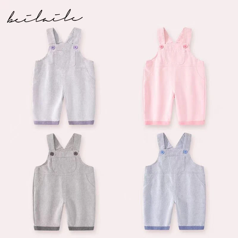 软软背带裤儿童衣服牛仔服2025新款儿童牛仔背带裤春秋款洋气裤子