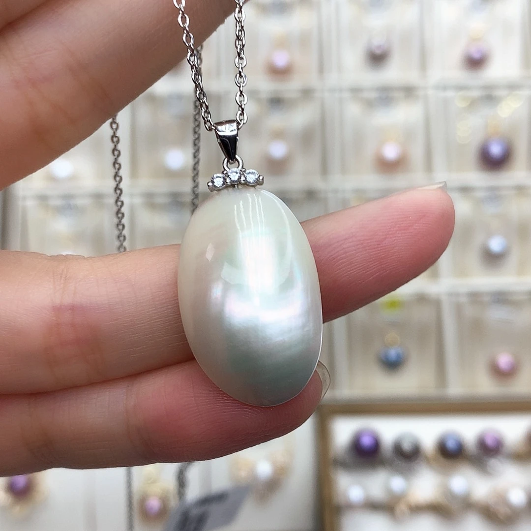 淡水珍珠颈饰银S925镶嵌