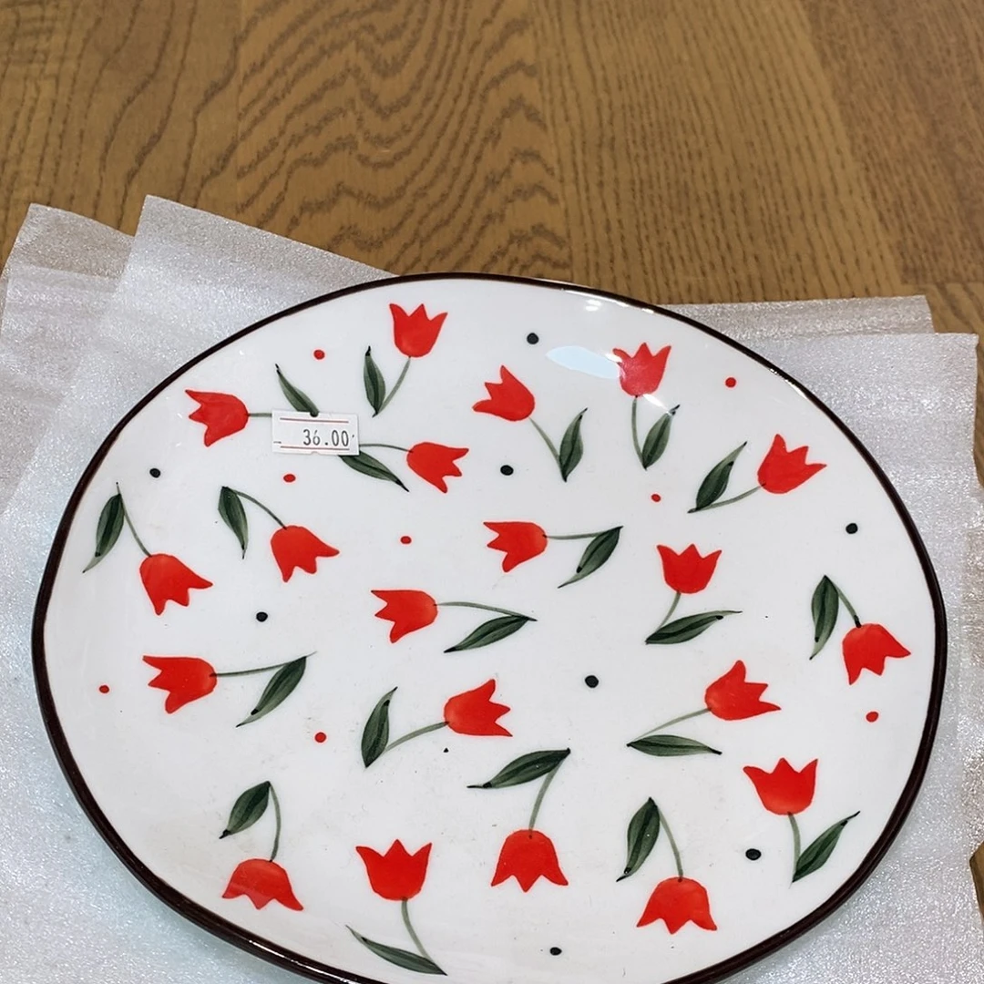 陶瓷郁金香盘子一个哦