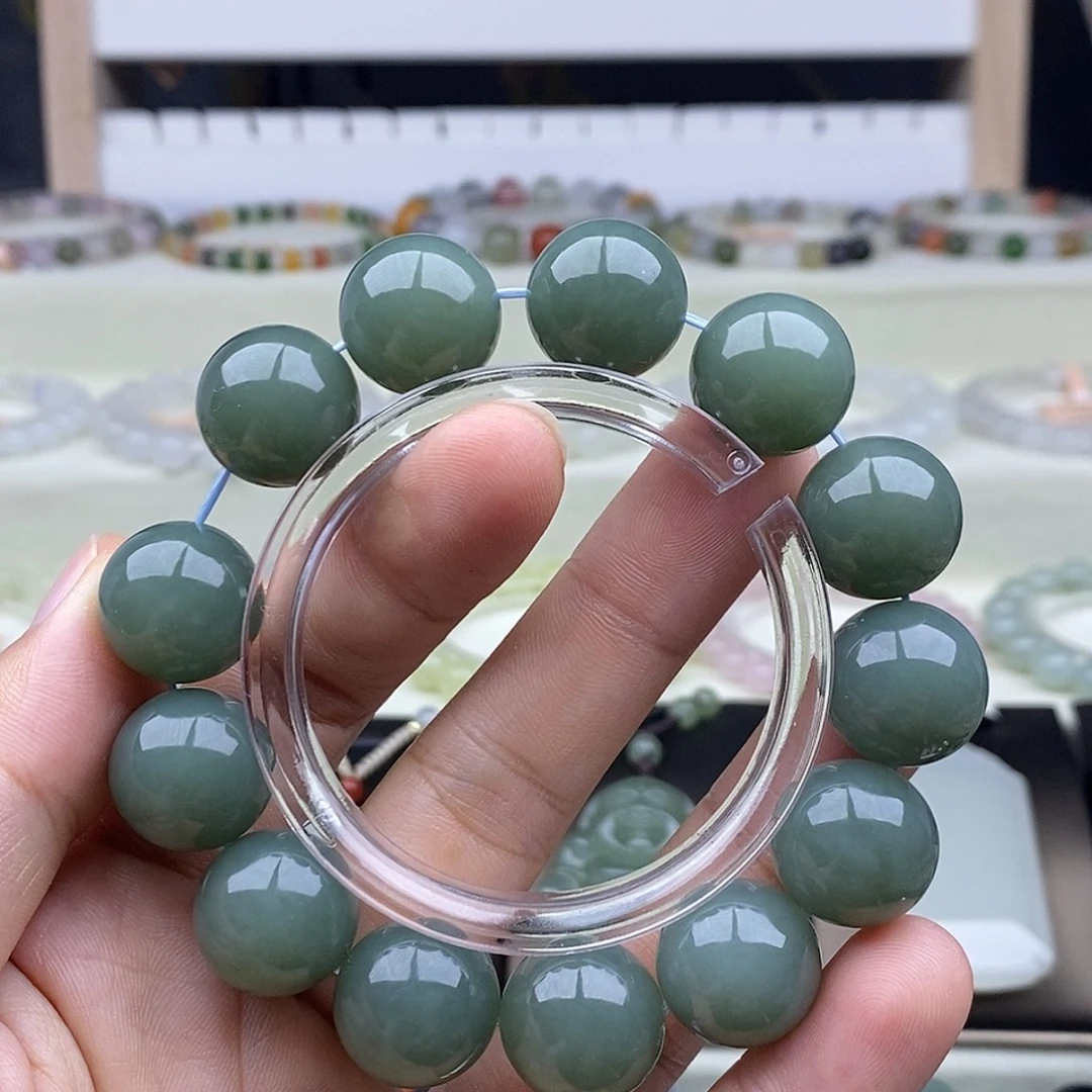 和田玉未镶嵌手链