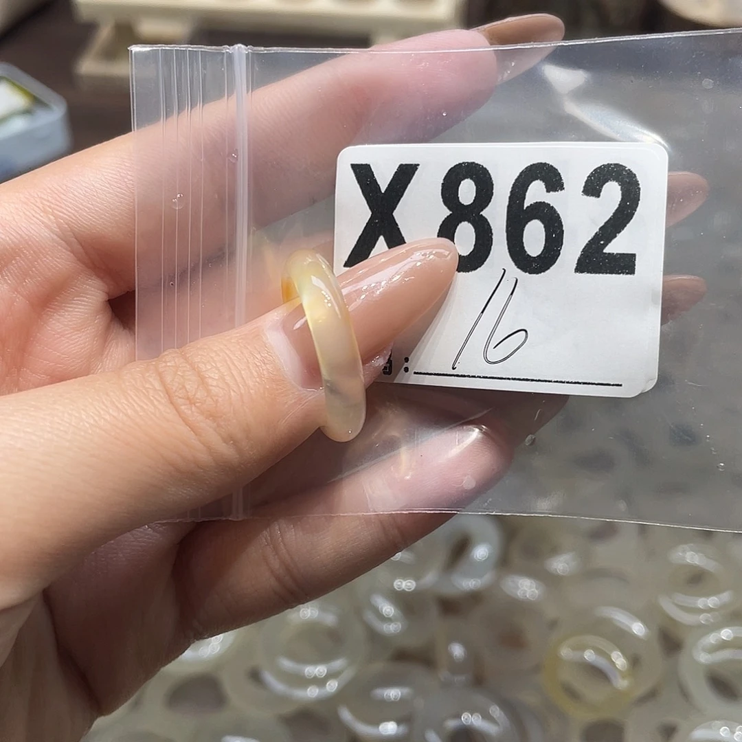 玛瑙/玉髓未镶嵌戒指862