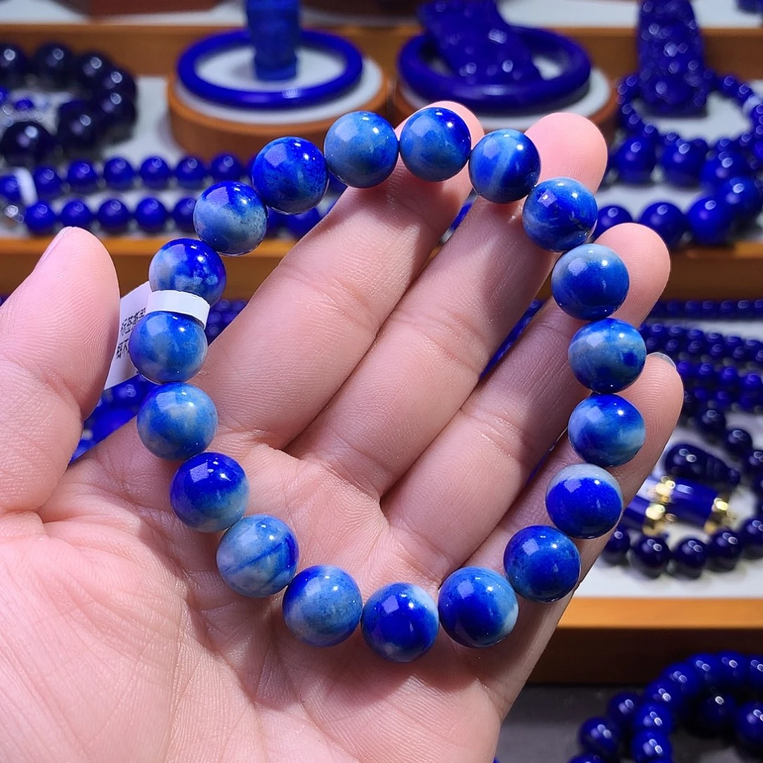 未镶嵌青金石手串10.5m  天花板玉化料  32.8