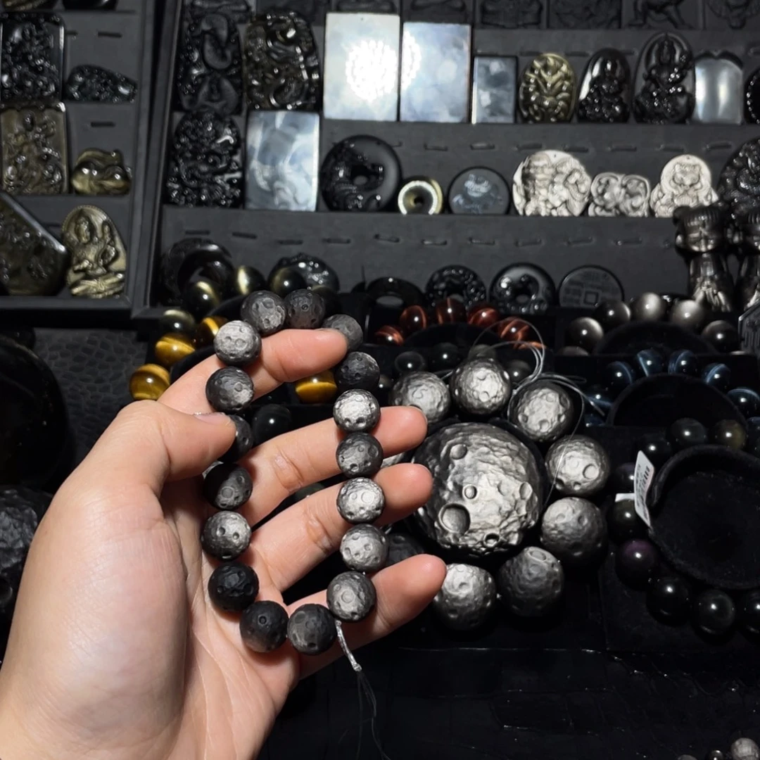 谁***酒黑曜岩未镶嵌珠宝奇石