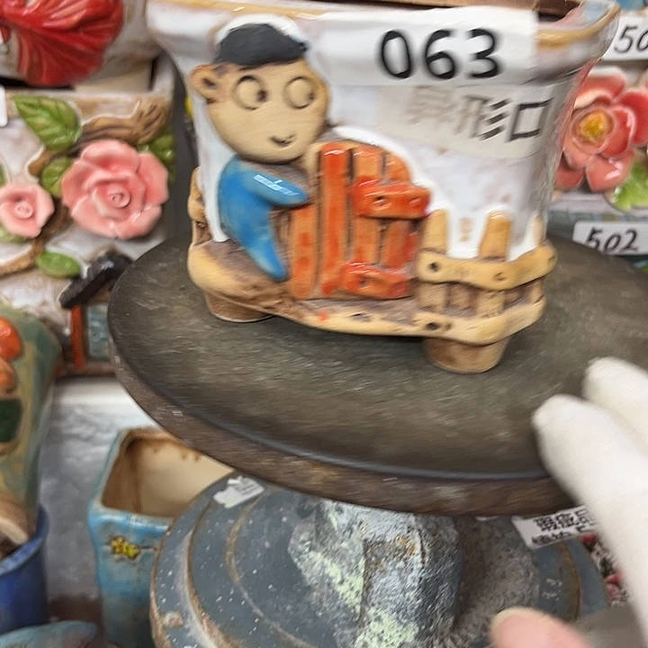 粗陶材质多肉花盆